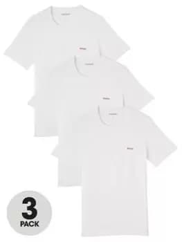 HUGO Bodywear 3 Pack T-Shirt - White Size M Men