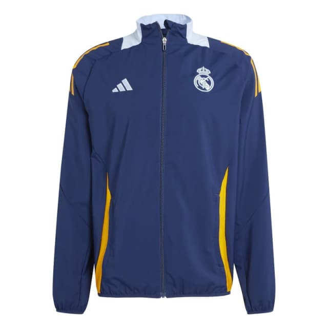 adidas Real Madrid Anthem Jacket 2024 2025 Adults Navy/Orange male S