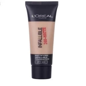 LOreal Paris 24H-Matte Waterproof Foundation 20 Sand 35ml Nude