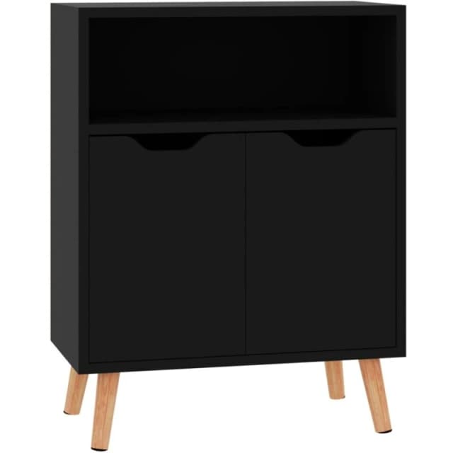 VIDAXL Sideboard High Gloss Black 60x30x72cm Engineered Wood Vidaxl 8720286344279