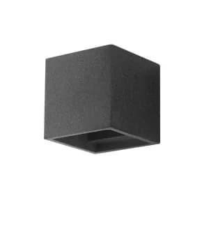 Rubik Paintable Plaster Up Down Wall Lamp, Concrete, G9