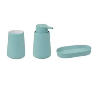 Cocoon 3 Piece Bathroom Accessories Set Blue