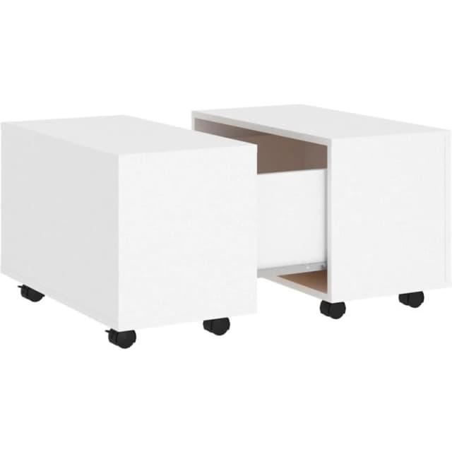 VIDAXL Coffee Table White 60x60x38cm Engineered Wood Vidaxl 8720286560594