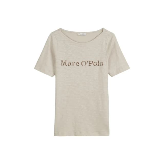 Marc O'Polo Womens t-shirt with printed logo on the inside of the chest Marc O'Polo Gris Female XS
