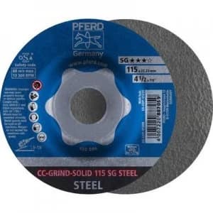 PFERD 64185115 Cc-Grind-Solid Sg Steel Grinding disc 115mm 10 pc(s)