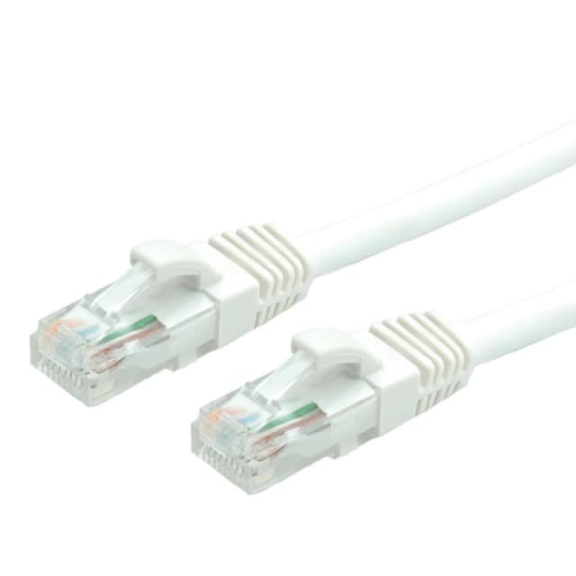 Value UTP Cable Cat.6. halogen-free. white. 1.5m