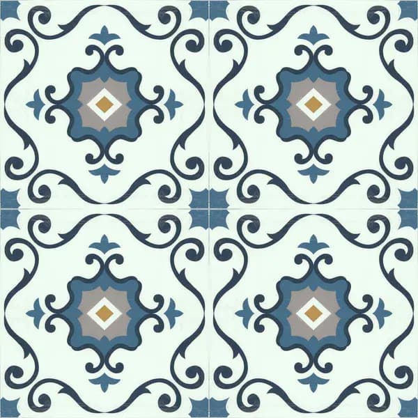 Arthouse Floor Tile Motif 30.5X30.5Cm Blue (10 Tiles Per Pack) 5990