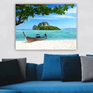 91270439_70100 Multicolor Decorative Canvas Painting