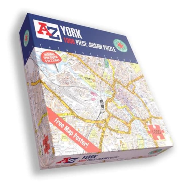 A to Z A to Z Map of York 1000 Piece Jigsaw Puzzle