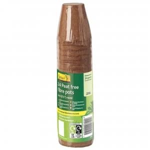 Gardman Peat-Free Fibre Pots - 24 Pack
