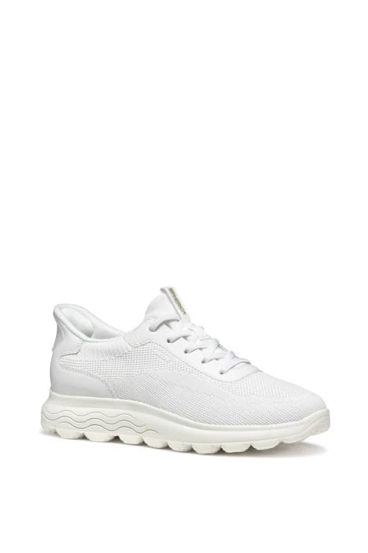 Geox Womens D Spherica Plus A Trainers in White Size: 5 White Female 5