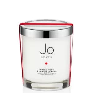 Jo Loves White Rose & Lemon Leaves Scented Candle 185g
