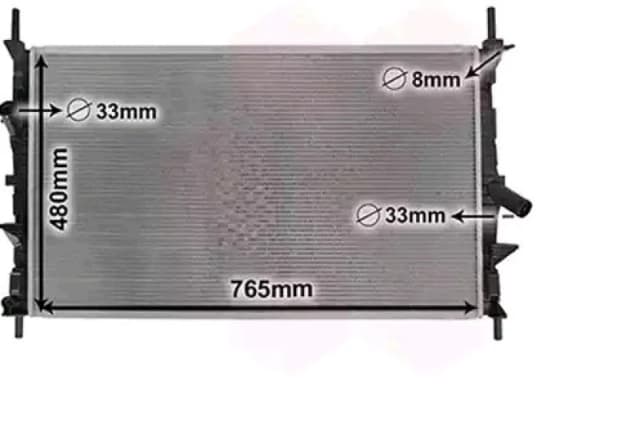 VAN WEZEL 18012706 Engine radiator Aluminium, Brazed cooling fins Radiator,engine cooling (470)