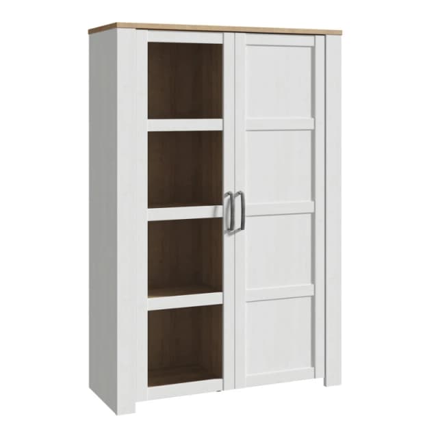 Furniture To Go Bohol Display Cabinet in White White Unisex