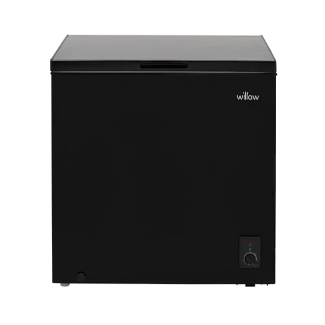 Willow Freestanding 199L Chest Freezer Black