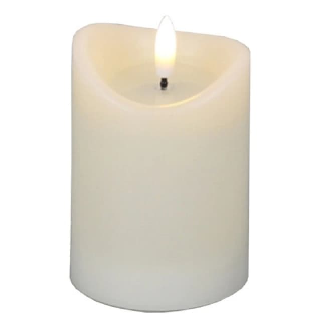 Luxe Collection Natural Glow 2.75X4 Cream Melted LED Candle