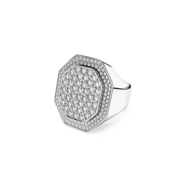 Swarovski Dextera Cocktail Ring - Silver Silver ONE SIZE