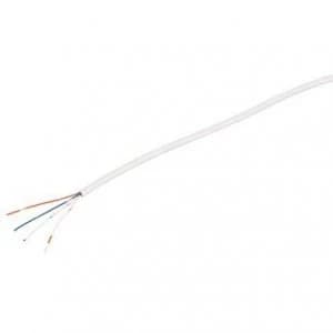 Labgear 2 Pair 4 Core Round White CW1308 Telephone Cable - 1 Meter