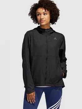 adidas Response Own The Run Jacket - Black, Size S, Women