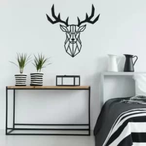 Deer2 Black Decorative Metal Wall Accessory