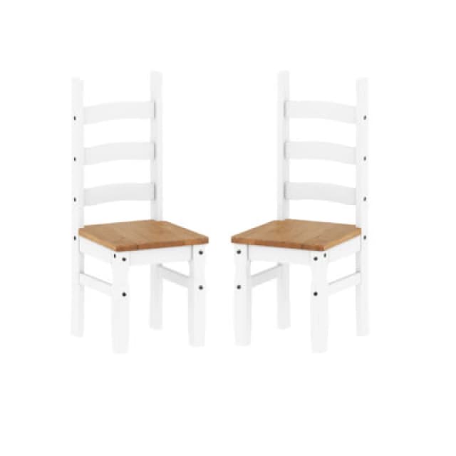 Mercers Furniture Corona White Pair Of Dining Chairs
