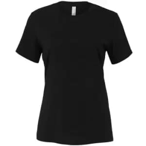 Bella + Canvas Womens/Ladies CVC Relaxed Fit T-Shirt (L) (Black Heather)
