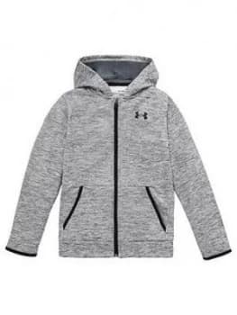 Urban Armor Gear Boys Fleece Full Zip Hoodie - Grey/Black, Size 11-12 Years, L