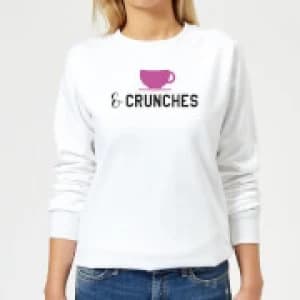 Coffee and Crunches Womens Sweatshirt - White - 3XL