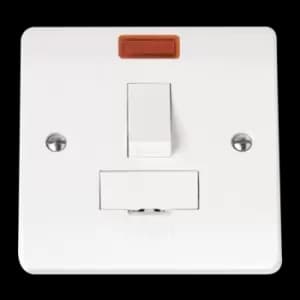 Click Scolmore Mode 13A 1 Gang DP Switched Fused Spur With Neon Polar White - CMA652