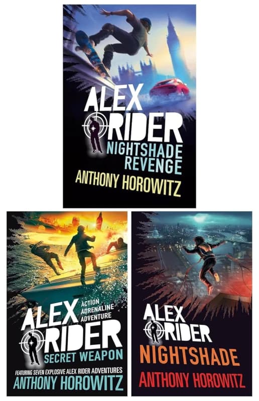 Alex Rider Collection: Nightshade, Nightshade Revenge And Secret Weapon Anthony Horowitz Books
