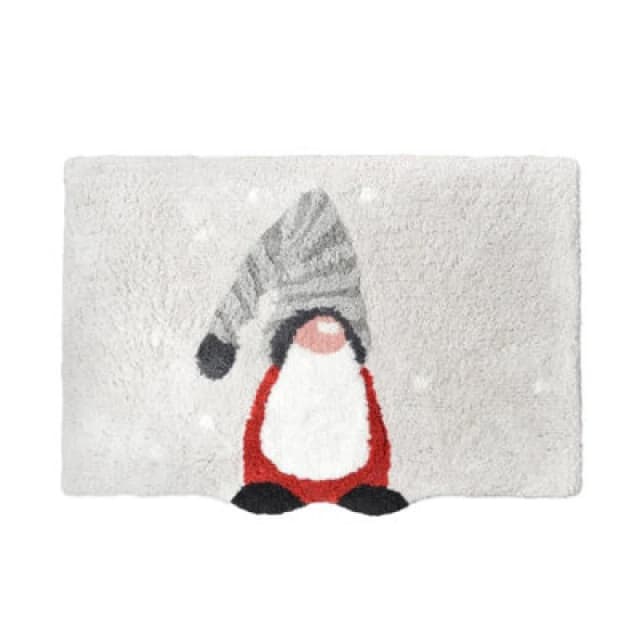 Allure Bath Fashions Gonk Christmas Bath Mat - Non-Slip, Supersoft Festive Rug