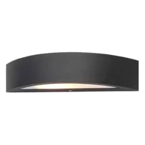 Zinc MOKU Outdoor Up and Down Wall Light Black