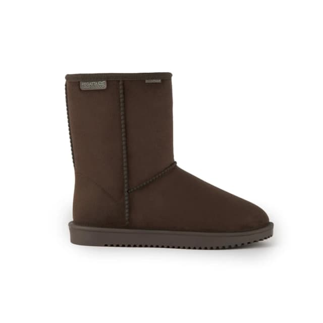 Regatta Womens Risely Waterproof Fur Lined Boots in Brown Size: 4 Brown Female 4