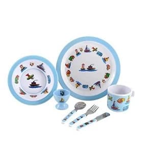 Trucks, Boats & Planes 7 Piece Melamine Dining Set