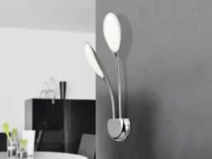 Lucila Integrated LED 2 Light Wall Lamp Chrome