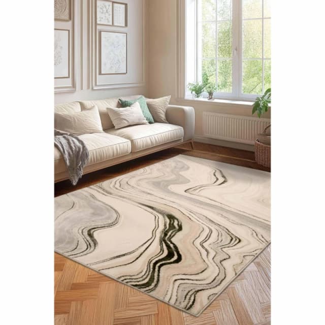 Homemaker Dusk Green Watercolour Rug Green unisex 200x290cm