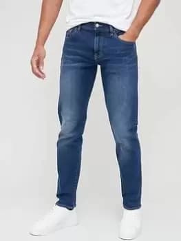 Armani Exchange J16 Straight Fit Jeans - Mid Wash, Blue, Size 34, Inside Leg Regular, Men