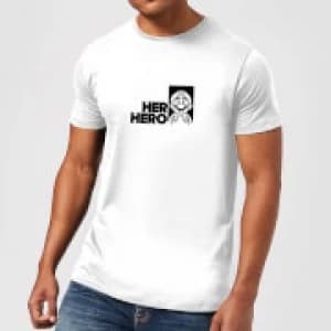 Super Mario Her Hero Mens T-Shirt - White - 3XL