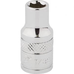Draper 1/4" Drive Hi-Torq Bi Hexagon Socket Imperial 1/4" 7/32"