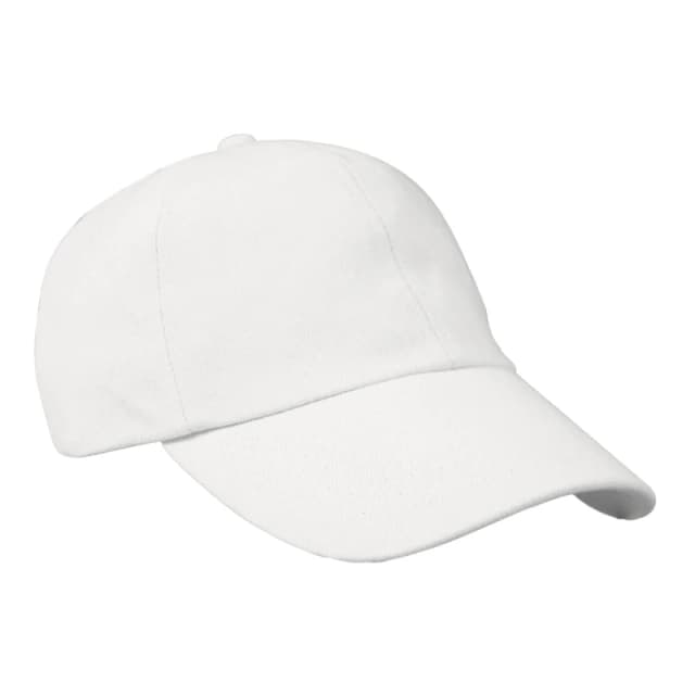 Result Womens Heavy Brushed Cotton Low Profile Baseball Cap in White White Female One Size
