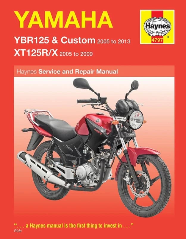 4797 - Haynes Service Manual For Yamaha XT 125 R 2005-2009 4797