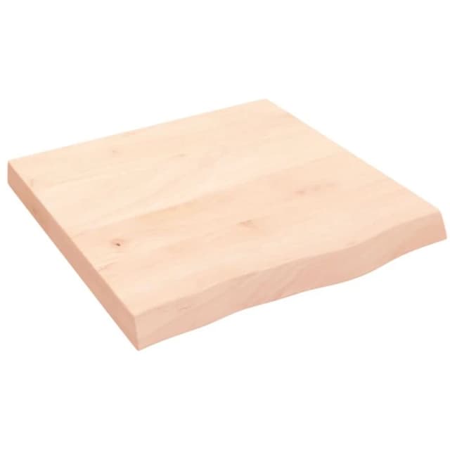 Vidaxl Table Top 60X60X(2-6) Cm Untreated Solid Wood Oak, Brown 3156289