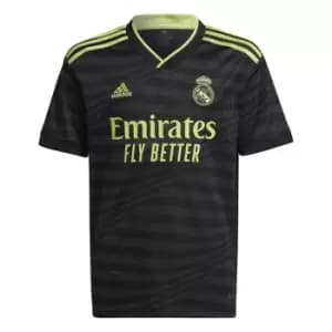 adidas Real Madrid Third Shirt 2022/2023 Juniors - Black