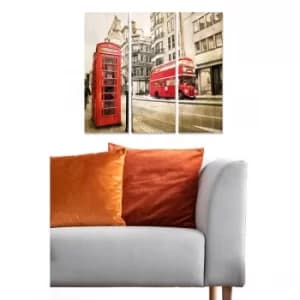 MDF203838595 Multicolor Decorative MDF Painting (3 Pieces)