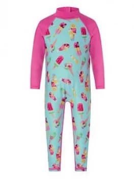 Monsoon Baby Girls S.E.W Erica Sunsafe All In One - Turquoise