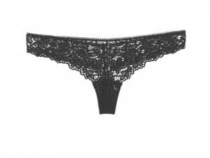 DKNY Classic lace thong Black