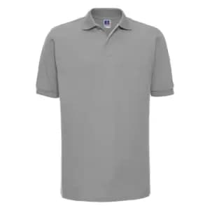 Russell Mens Ripple Collar & Cuff Short Sleeve Polo Shirt (3XL) (Light Oxford)