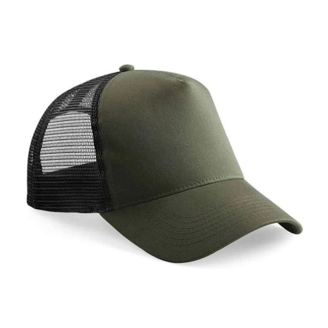 Beechfield Beechfield Men Snapback Trucker Cap in Olive Olive One Size Male 5063527835642