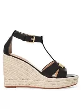 Lauren by Ralph Lauren Hale Espadrilles Casual, Black, Size Us 6, Women