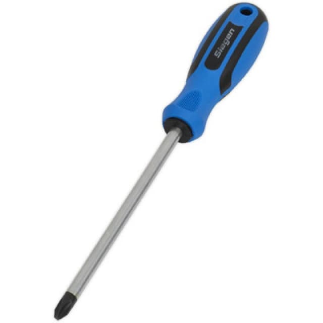 Loops Phillips 3 x 150mm Screwdriver with Soft Grip Handle - Chrome Vanadium Shaft Multi